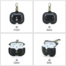 Étui de Protection en Cuir Vintage pour Airpods 1 2 3 Pro, Couverture Sans Fil Antichoc pour Écouteurs