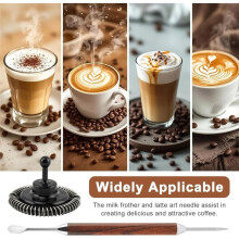 Remplacement de Mousse à Lait pour Modèles pour Luxe Cafe ES601 ES655 ES701 Accessoires de Fouet avec Aiguille pour Art Latte