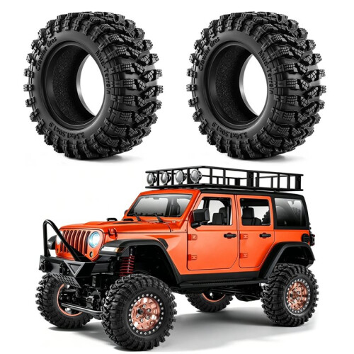 4 Peças 90x38mm Borracha 1.9 Polegadas Pneus de Crawler para Carro Crawler RC 1/10 1/12 para MJX H12P MN128 2