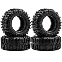 4pcs 1.9 Inch Rubber Tire Tyer for 1/10 1/12 Axial SCX II III for MJX H12P MN128 RC4WD RC Crawler Upgrade Parts