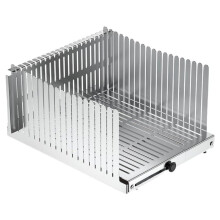 Stainless Steel Bread Slicer,Adjustable Width 5.5-8.3 Inches for Homemade Bread Sourdough Bagels Cakes,0.5 in EvenSlices