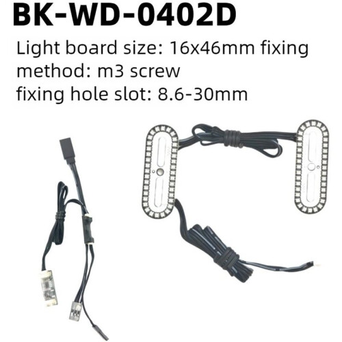 RC Car Lighting System with Throttle-Activated Lights for RC Car Lights with Switchable Modes 1