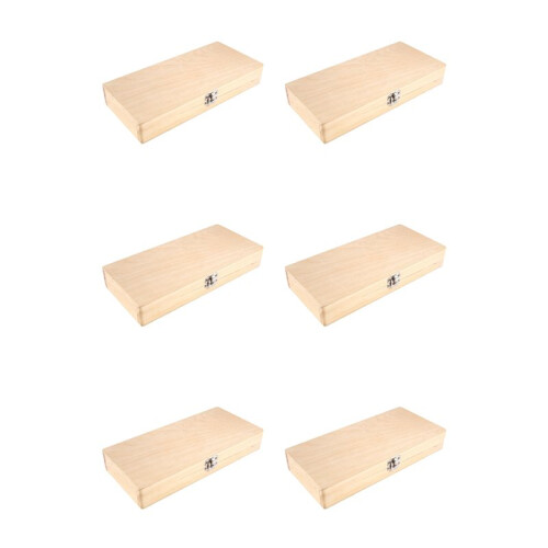 6X Wooden Slide Storage Box, Holds 50 Slides, Microscope Slide Box 1