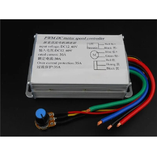 Stepless Modulator Module PWM  10V-60V 1500w Brush Motor Speed Controller 2