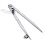 200mm Drawing Wing Leather DIY Adjustable Creaser Wing Divider,Rotating  Tool Leathercraft Compasse 3