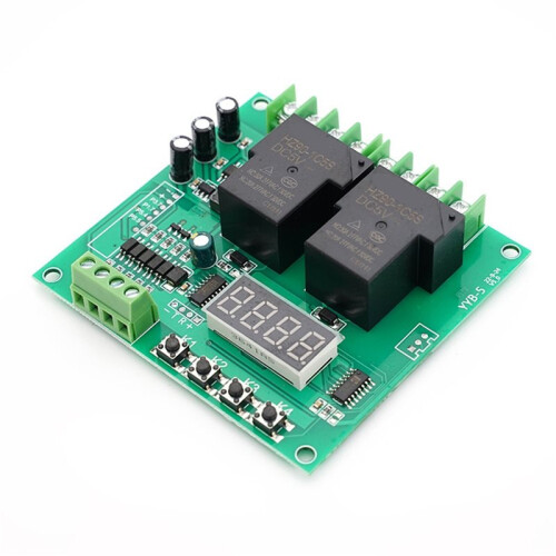 2X YYB‑5 Motor Forward / Reverse Control Board Two Relay Delay Timing Cycle Module Motor Controller Motor Control Board 1
