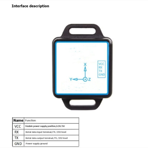 WT61PC/TTL Serial Port Six-Axis Accelerometer and Tilt Sensor Electronic Gyroscope Module Angle and Attitude 1