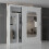 MN Furniture (White, 203cm) Sliding Door Wardrobe with Mirror 3