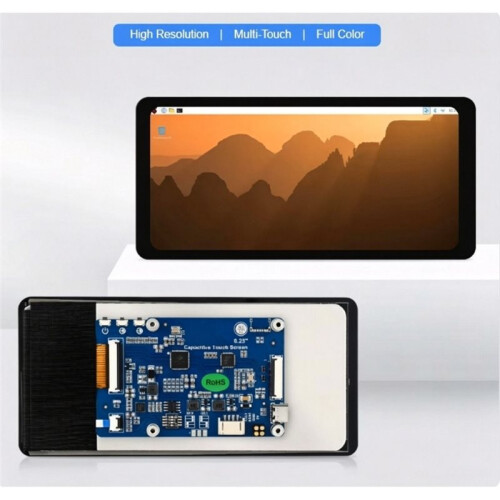 6.25-Inch  Capacitive Touchscreen, 720x1560 Pixels, Driver-Free, Compatible for Raspberry Pi 5/4/3/Zero