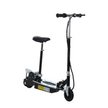 Foldable Powered Scooter with Adjustable Seat, Brake, Black