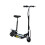 Foldable Powered Scooter with Adjustable Seat, Brake, Black 1