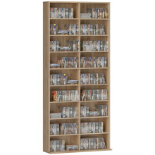 640 CD Storage Tower - Nature Wood Finish
