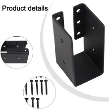 Indoor and Outdoor Use Black Joist Hanger Construction Hardware Q235 Iron Construction Weather Resistant Design