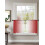 Sheer Curtains Red White Gradient Light Filtering Voile 2