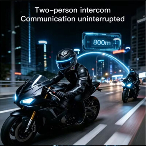 Motorfietshelm -Headset, BT6.0 Motorintercom, Handsfree Hoofdtelefoon, Waterdichte Motoraccessoires 2