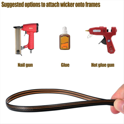 Wicker Repair Kit Plastic 120 Ft Dark Brown with Mixed 1