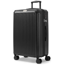LUGG SkyRover 28In Hard Shell 76x49x29cm Suitcase, TSA Lock, 360 Degree Wheels, Internal Pockets, Airline Approved, Black