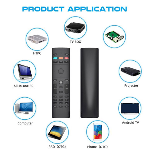 2Pcs G40S Voice Remote Control Air Mouse Wireless  Kyeboard with IR Learning for Android TV Box H96MAX X96MAX X4 PRO