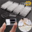 50pcs  Acrylic Display Stands 4x2cm Clear Rectangular Name Tags Card &Label Holders for Retail Stores for Showcasing 3