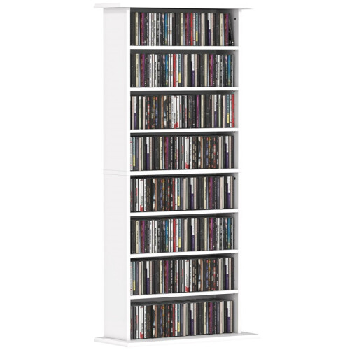 360 CD Storage Unit - White
