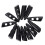Black Plastic Coat Buttons Durable 50 pcs 1