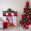 AuroraX Christmas Tree Ornaments Flocked Red Big Bow 12pcs 1