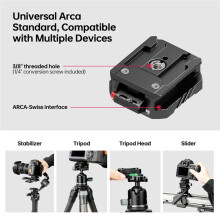 Quick Release Plate Kit Tripod Mount for Arca Swiss Gimbal QR Clamp Slider Mount Adapter for Tripods Camera Stabilizer