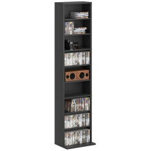 260 Narrow CD Storage Unit - Black