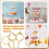 3 Tiered Tray Hardware Kit,Cake Stand Hardware,Stacking Cupcake Stand Fittings,Fruit Cake Plate Handle Fitting Rod 4