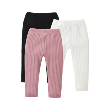 Baby Girls Cotton Leggings Black 12-18 Months 2 Pack