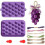 Fruit Soap Mold Set, Strawberry and Grape Shaped, DIY Handmade Soap Making Mold, with Hanging Rope Grape Set 2