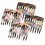 Leopard Print Hair Combs Set for Women 4 Pcs 1