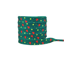 Christmas Shoelaces Flat Holiday Theme 47 Inch 1 Pair