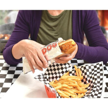 Emballages en Aluminium pour Hot-Dogs, 240x90x40mm, Manchons Chauds Jetables Isolés en Graisse, Sacs en Papier Aluminium Jetables pour Hot-Dogs,