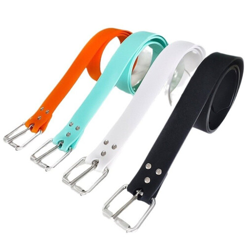 Adjustable Freediving Weight Belt for Comfortable Fit and Secure Use for Divers Orange 2
