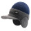 Dual-Tone Knit Baseball Cap with Ear Protection and Elastic 1