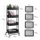 Kitchen Trolley with 2 Locking Wheels Lightweight Movable 4