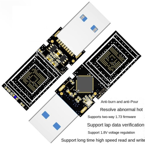DIY U Disk USB3.0 PCB Main Controller EMMC BGA153 169 NS1081 U Disk Main Control Board Without Memory Flash Chip 2
