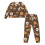 Women's Halloween Skull Mushroom Pajama Set Long Sleeve 1