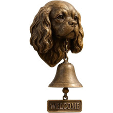 Vintage Cast Iron Dog Doorbell Wall-Mounted 1 Piece