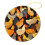 Ceramic Chicken Ornament Black White Yellow Rustic Holiday 1
