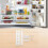 Built-in Refrigerator Slide Rails, Smooth Glide Mobile Shelf Tracks for Easy Access, Space Optimization, White 8