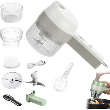 Slice Ease Electric Chopper 4-in-1 Portable Vegetable Cutter