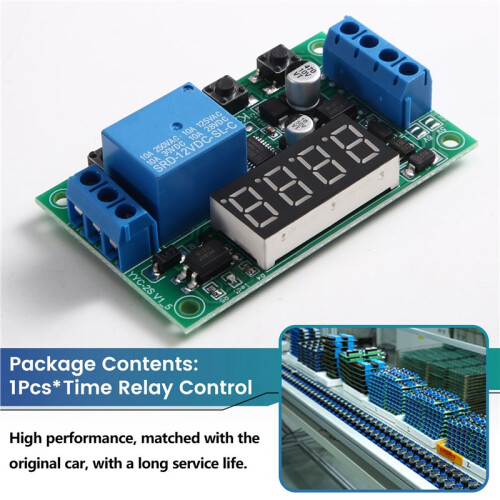 5V 12V 24V Delay  Relay Control  Module Timing Cycle Power-Off Signal Triggers Embedded Direct AC A 2
