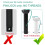 Matte Black Ceiling Fan Downrod with Hanger  - Universal Threadless Extension Pole 6 Inch 2
