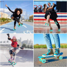 16 Piezas 58 mm X 32 mm, 82A Ruedas de Patines Cuádruples para Exteriores / Interiores, Reemplazos de Ruedas de PU, Accesorios de Patinaje Sobre
