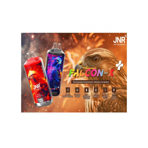 JNR - Kit Blueberry Raspberry Cherry 28000 puffs 2X10ml - Falcon-X + 2