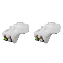 2X for Patrol GQ Maverick 1988-1997 Windshield Wiper Washer Bottle 2 Hole Pump Tank Jar Kit