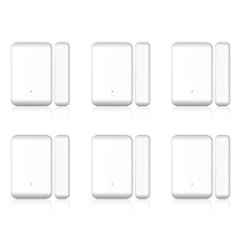 6X 2,4-GHz-Funk-TTLOCK-Türsensor, Türkontakterkennung, Fenster-Offen-Schließen-Status, Funktioniert mit TTLOCK-App--Schlössern