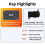 0-30V  Ultra-Thin Digital Voltmeter 0.5-Inch OLED Display 2/3 Wire Voltage Meter 5Hz/10Hz Adjustable 1